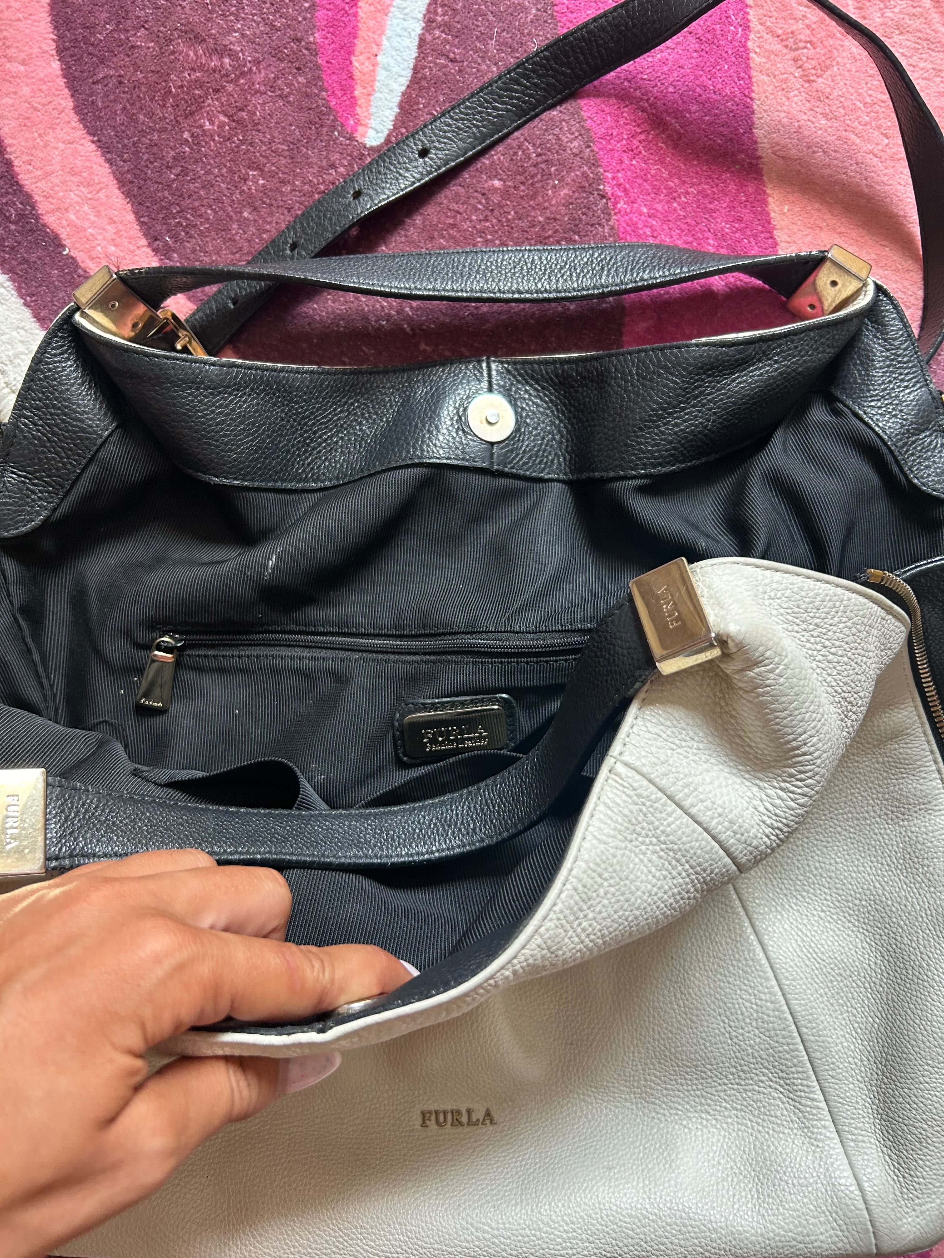 Оригинална кожена дамска чанта Furla/ Фурла