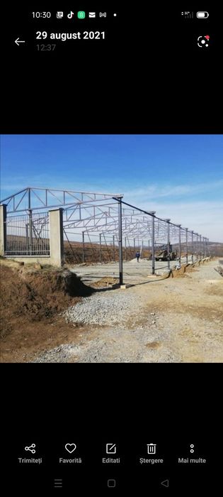 Vând hală metalică 10 m cu 40 cu 4 m