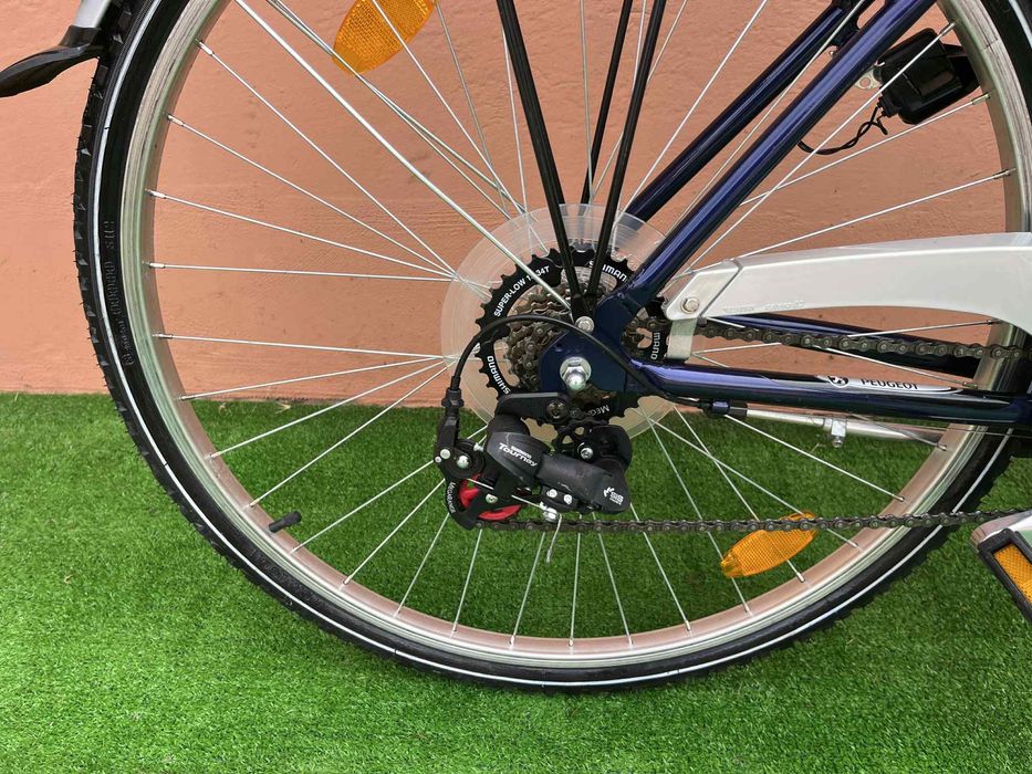 Като Нов Алуминиев Велосипед  PEGEOT 28цола 7х3 Внос Германия