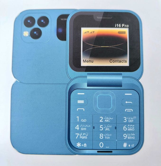 i16 Pro Mini Flip. Черен на цвят.