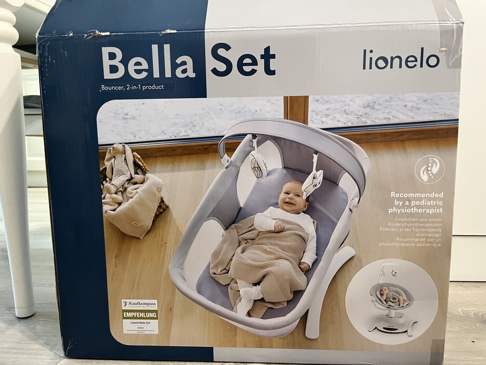 Lionelo Bella Set - 2 в 1 люлееща се кошарка и шезлонг
