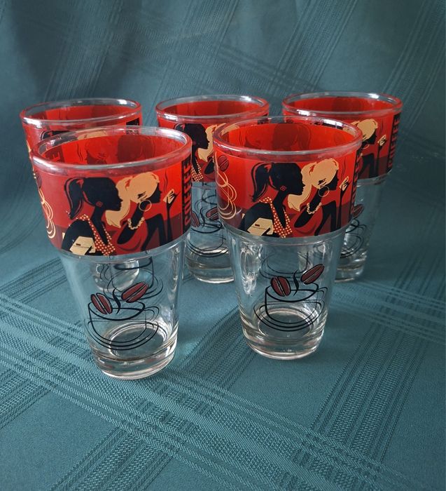 Set 5 pahare cafea, cappuccino, diverse