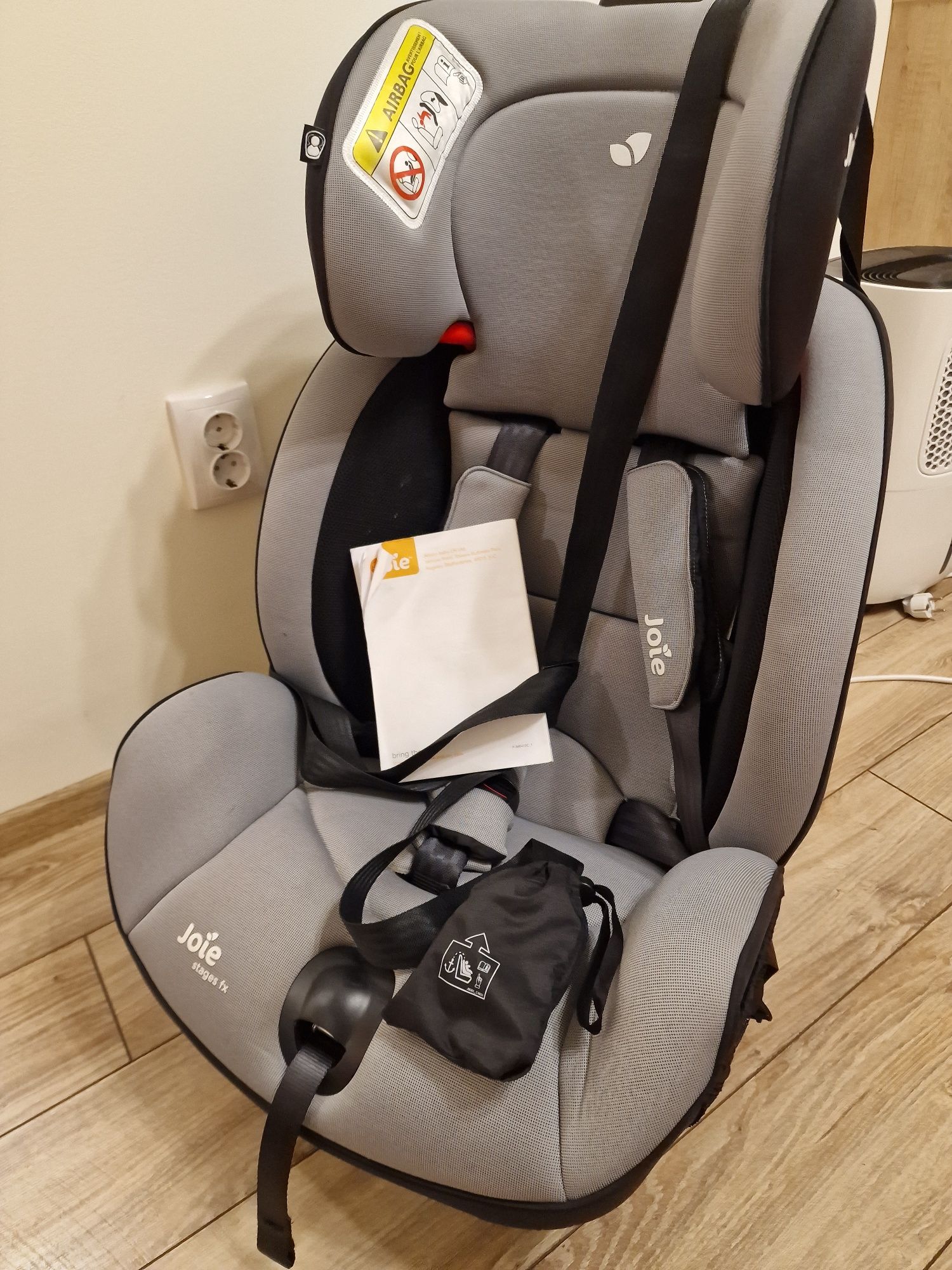 Scaun auto copii Joie, Stages FX Slate, 0-25 kg, pozitie somn + ISOFIX