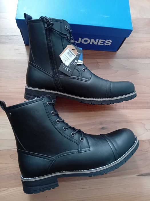 Jack&Jones/Dockers  Нови топли естест. i eko кожа  боти №45