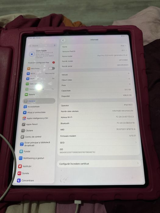 Ipad pro 12,9 6gen 512gb wifi+cellular
