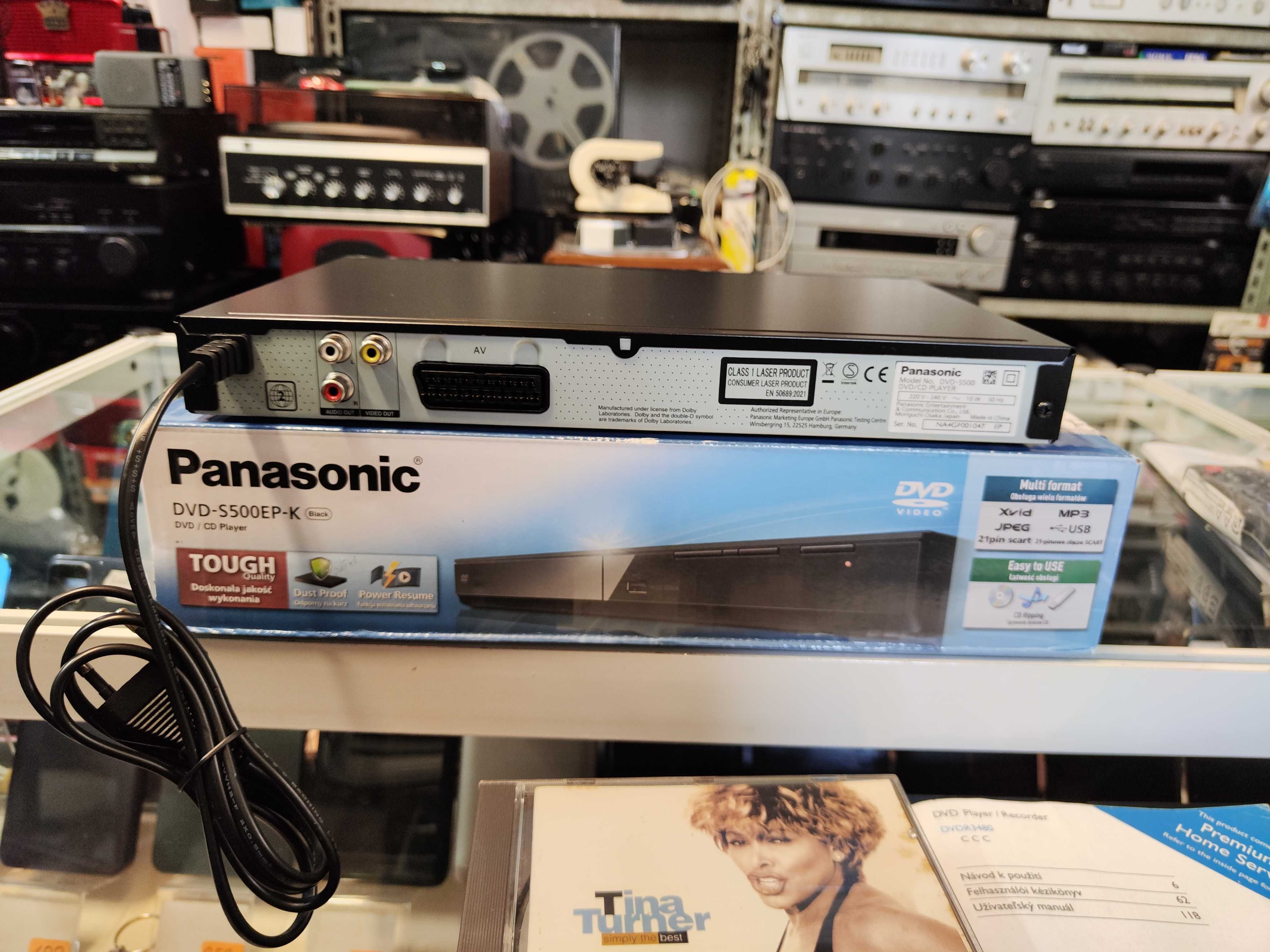 ДВД Panasonic DVD-S500 НОВО! DVD/CD Player Пълен комплект.