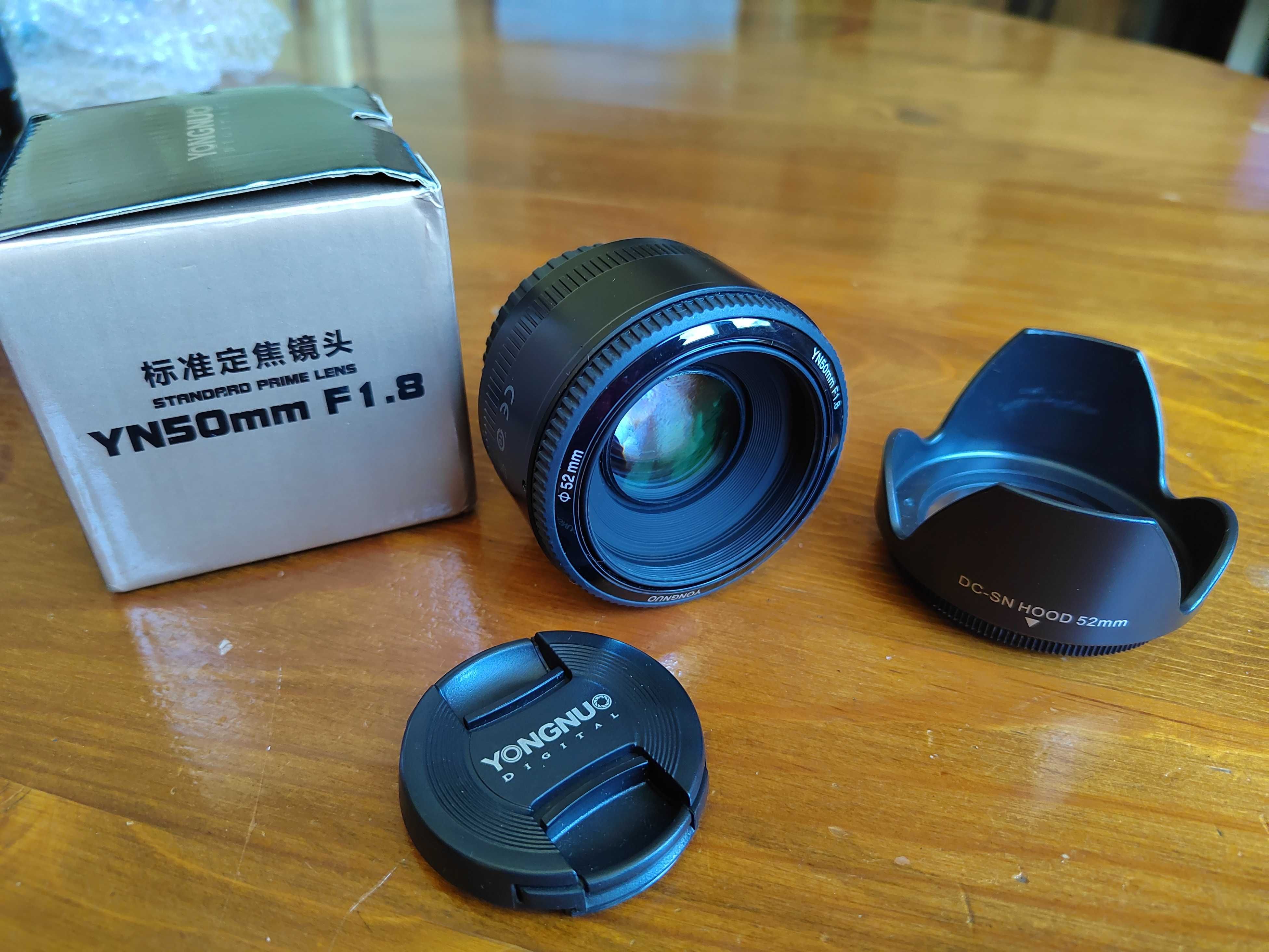 Обектив Yongnuo 55 mm F 1.8 за Canon НОВ