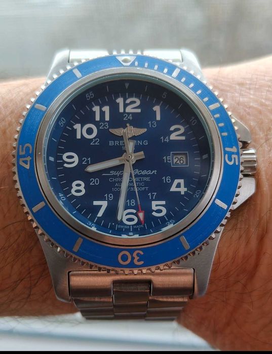 Перфектен Breitling Superocean 2, 44mm, automatic, сапфир, бартер