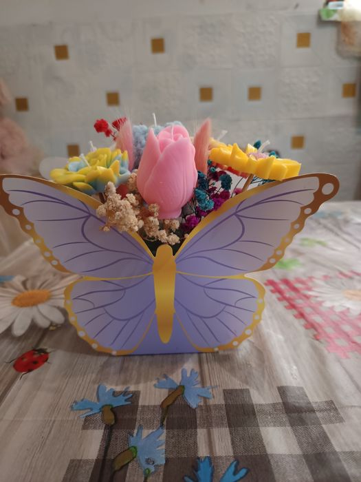 Buchet din lumânări parfumate