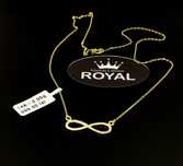 Bijuteria Royal lant din aur 14k 2.0 gr