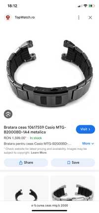Brățară ceas MTG b 2000 Casio GShock
