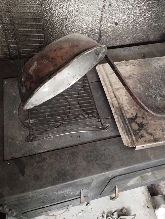 Бакърен, меден  калайдисан стар тиган