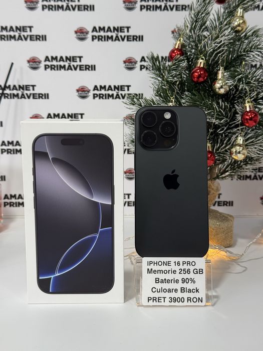 Iphone 16 PRO 256 GB 90% Baterie Black