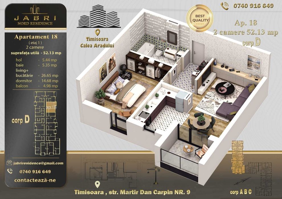 Apartamente de vanzare Calea Aradului!Direct de la dezvoltator!