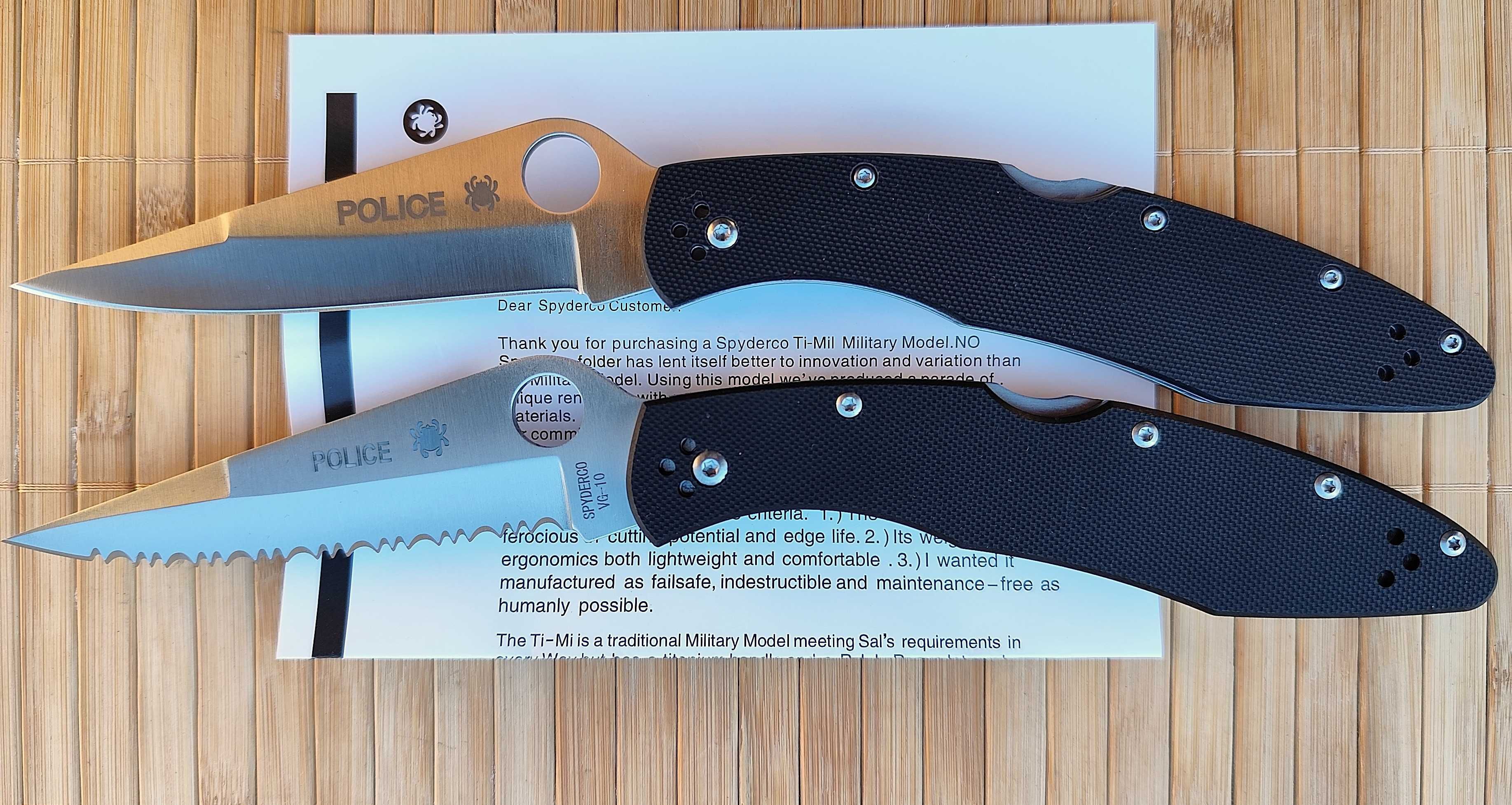 Сгъваем нож Spyderco Police 4 /2 /