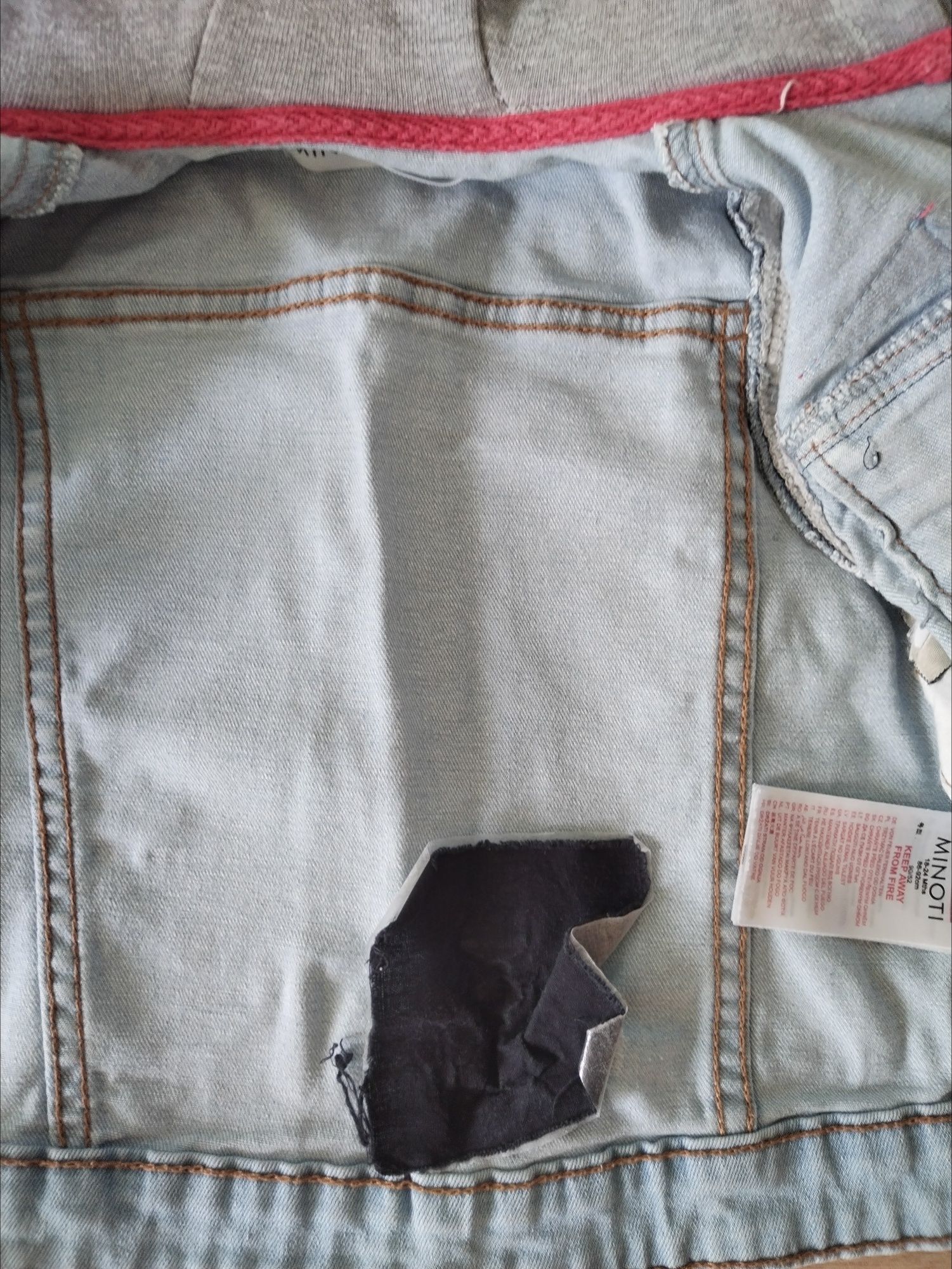 Сет Детско дънково яке  Minoti  86-92, Дънки Tom Tailor, риза H&M