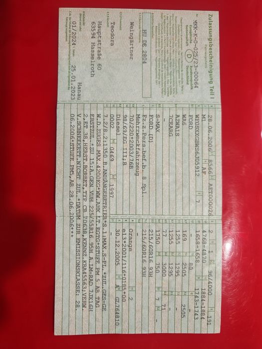 Vând Ford s-max ,adus din Germania.  Neînmatriculat in Ro