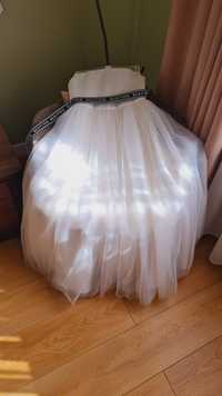 Бальное платье белое