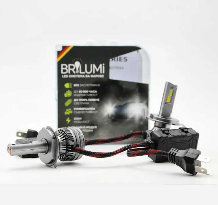 Bi-LED крушки за фарове H4 - BRILUMI ZENITH - 200W - CANBUS 6000K