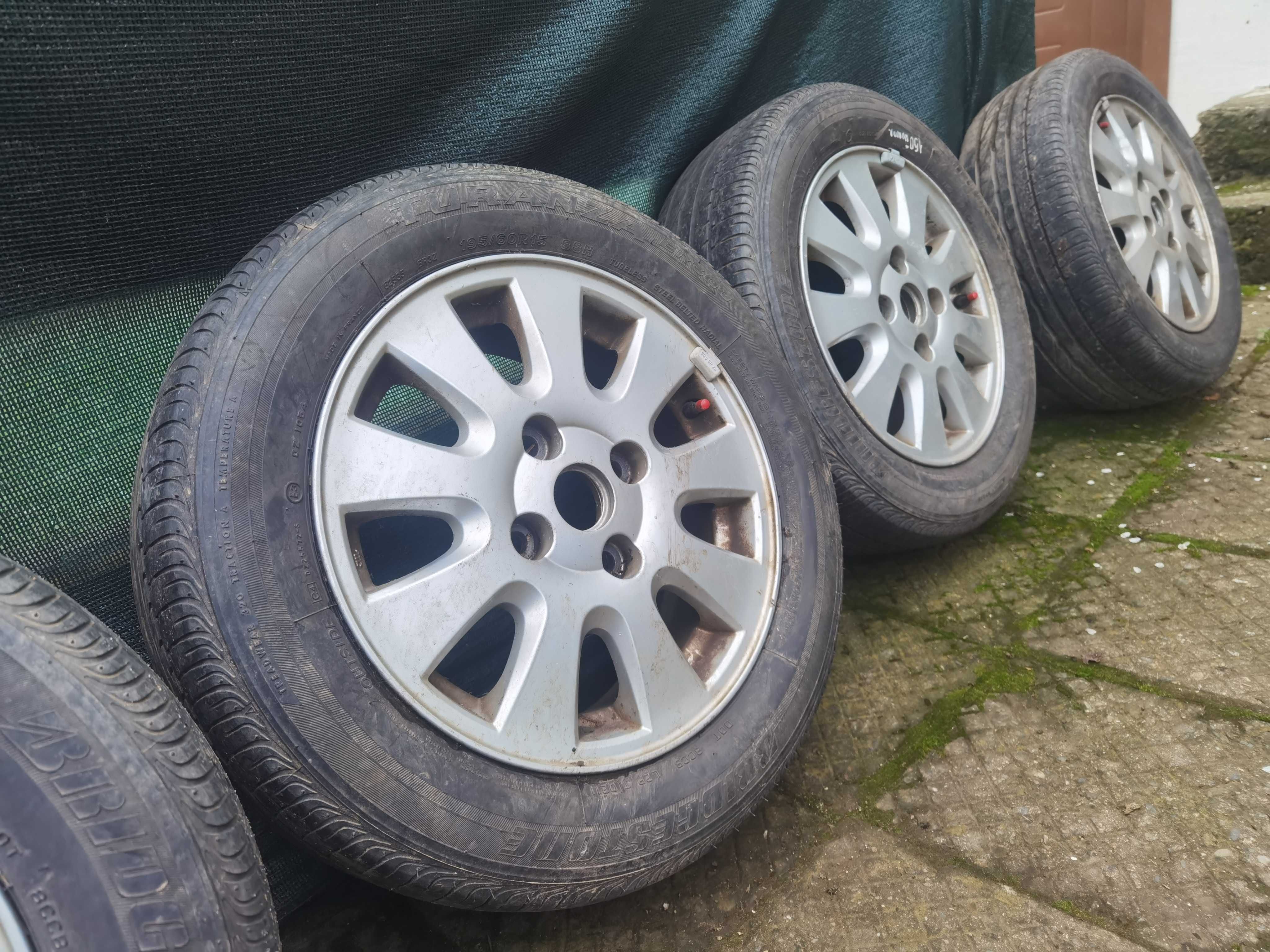 Летни гуми с джанти Mitsubishi E15x6J. 46 Dot и гуми Bridgestone