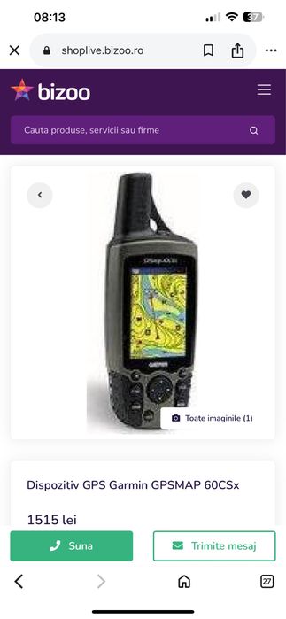 Dispozitiv GPS garmin Gpsmap 60 CSx