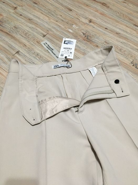 Pantaloni bej Zara The Francoise Full Length
