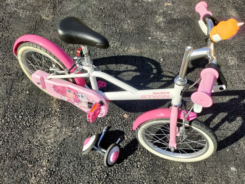 Vând bicicletă B’Twin Docto Girl 500 Decathlon cu roți de 16 inch, rec