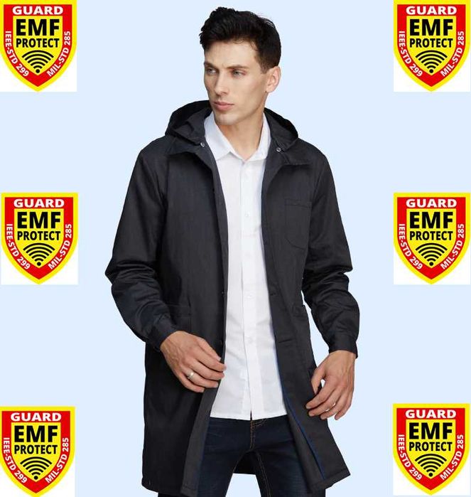 RF EMF EMR WiFi BT5 5G Екраниран Шлифер с Електромагнитна Защита EMP