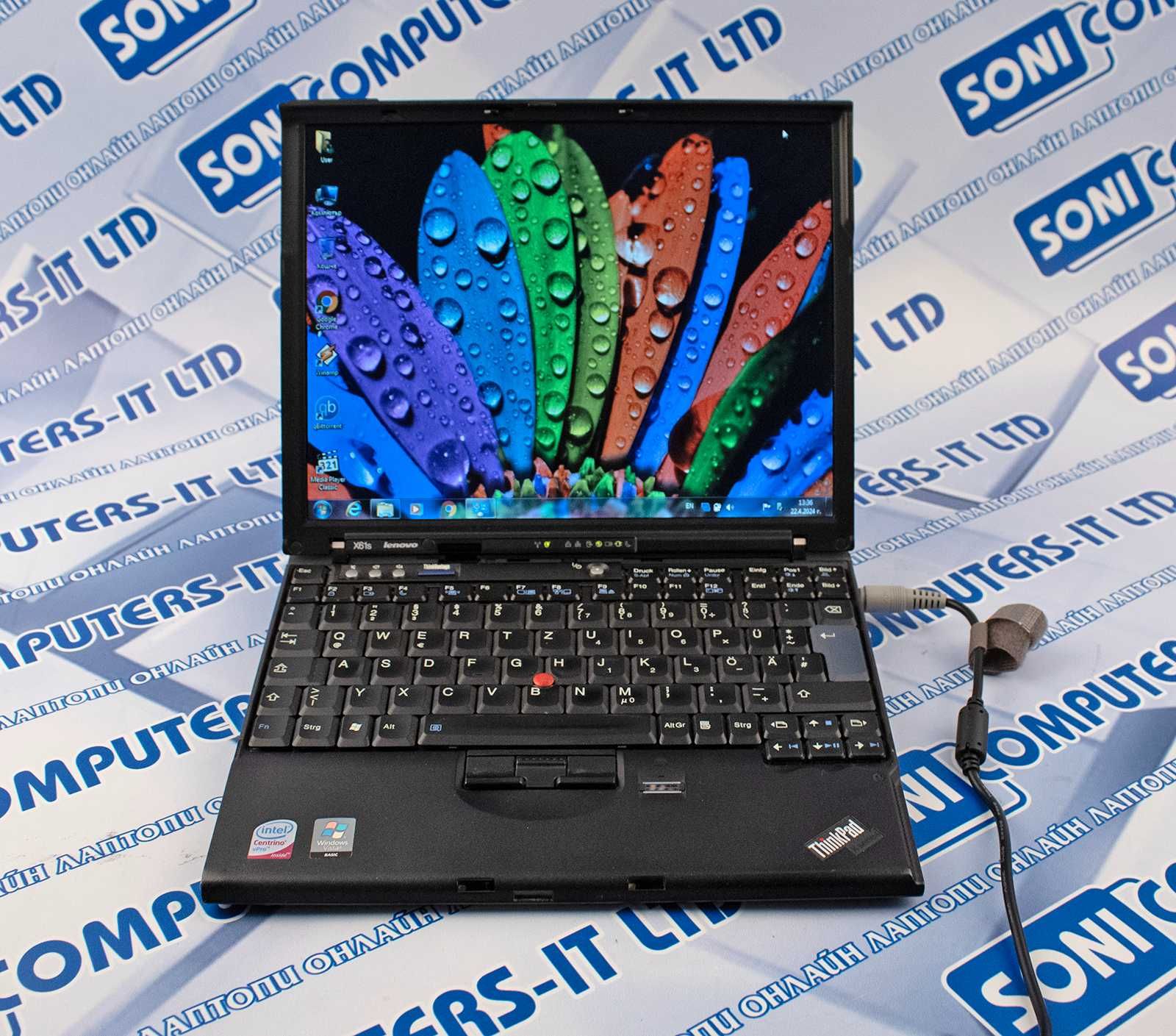 Лаптоп Lenovo  X61s /Core2duo/ 2,5RAM / 120GB HDD