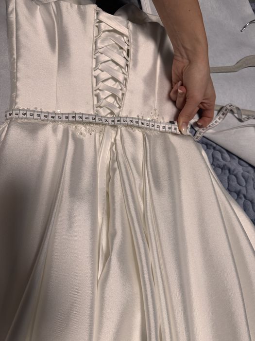 Rochie mireasa Mikado - alb perlat