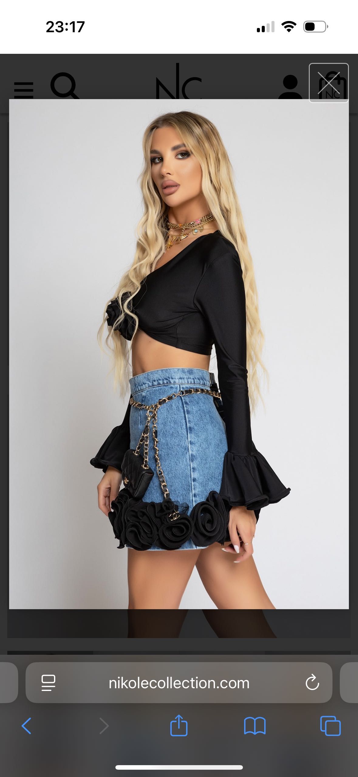 Къса блузка Nikole collection