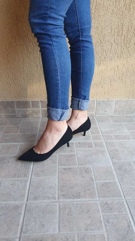 NOU Pantofi tip stiletto cu toc mic-Zara - 36