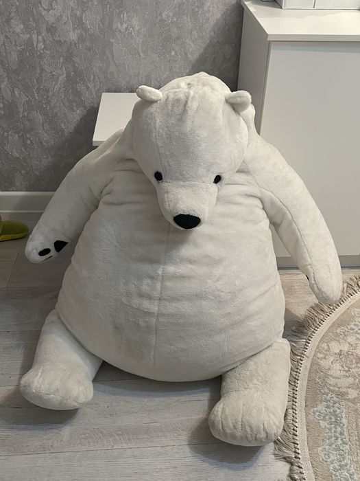 большой белый медведь, мягкая игрушка