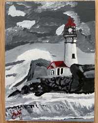 Tablou 18 x 24 "Lighthouse in the storm"