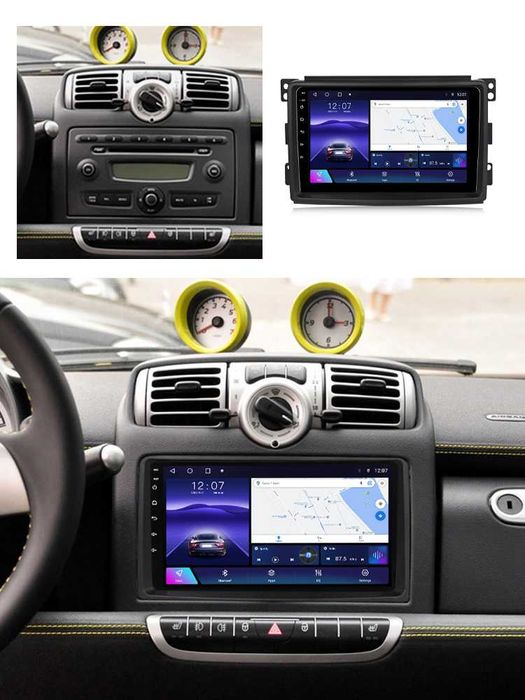 Navigatie Android 14 Smart 2006 - 2009 1/8 Gb Waze CarPlay + CAMERA