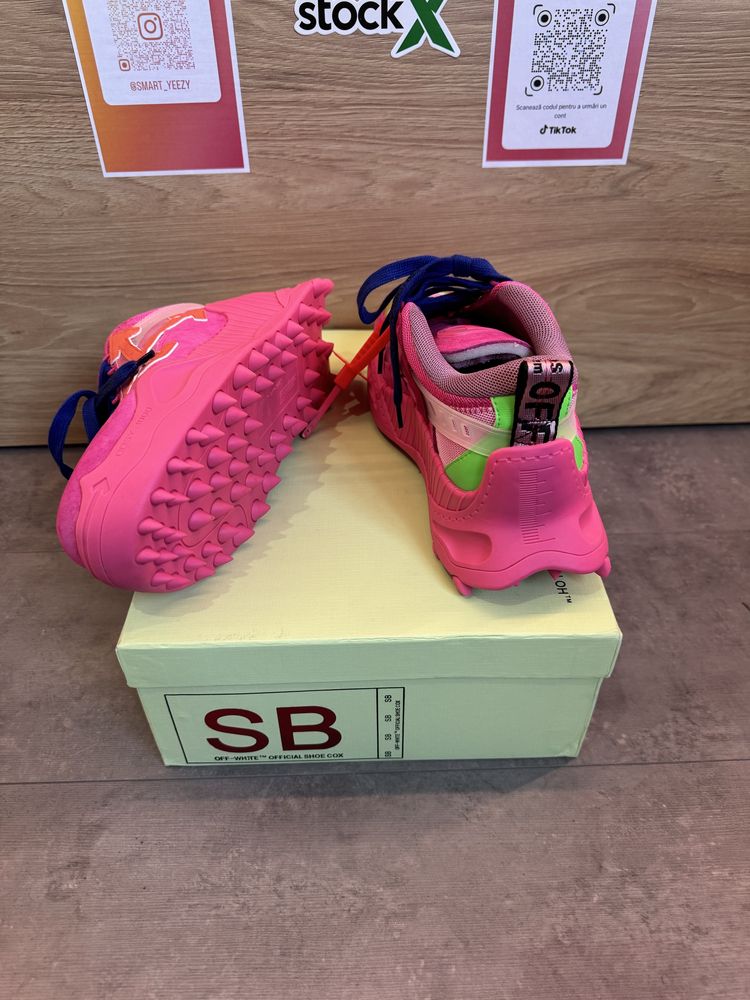 Sneakers OFF White Odsy Pink Leather Trainers ,Poze Reale 35-44