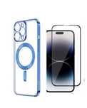 Iphone 14/15/16/PRO/17/MAX/PLUS Husa Electro Wireles si Folie Sticla