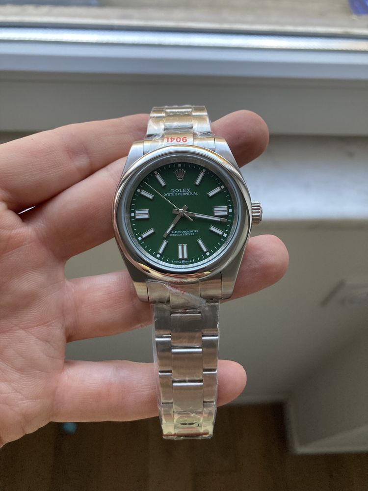 Rolex Oyster Perpetual Automatic Green Dial 41 mm