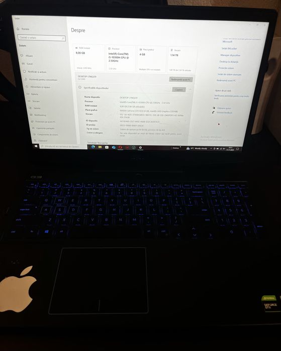 Laptop Gaming Dell g3 3500