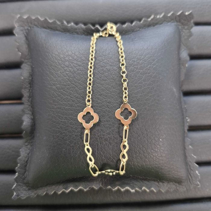( B31321 / Ag28 Doi Baieti ) Bratara Aur 14K  - 3.26 grame / 1050 lei