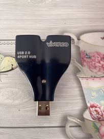 USB 2.0 4 port VIVANCO преходник