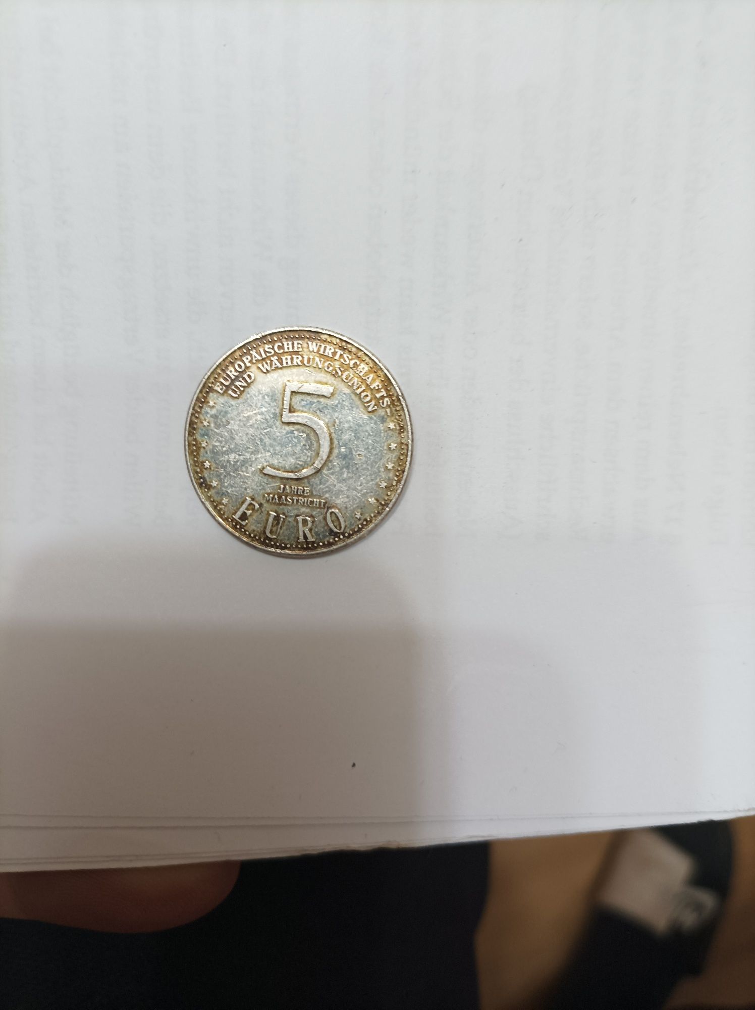 Moneda 5 euro argint