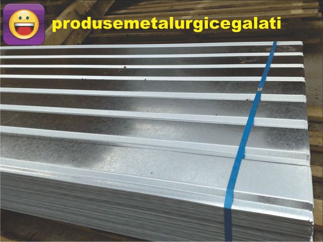 Tabla cutata zincata vopsita H12 H35 H60/ sipca metalica gard. FABRICA