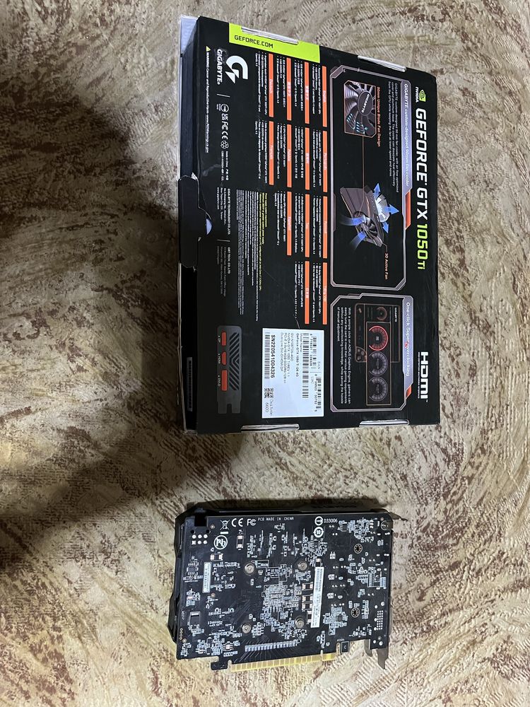 Продам видеокарту GTX 1050ti 4gb