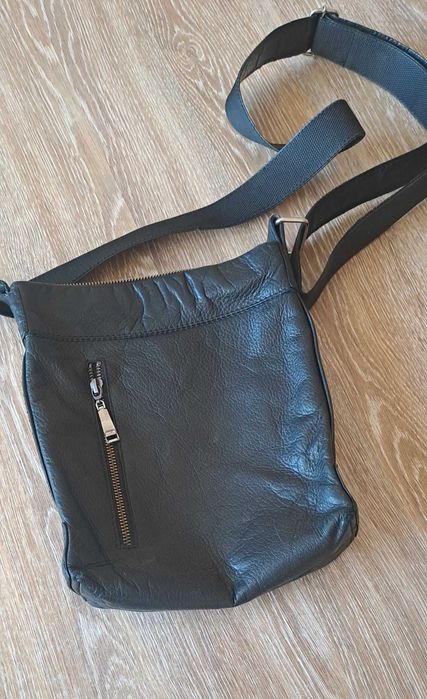 Мажка чанта естествена кожа използвана