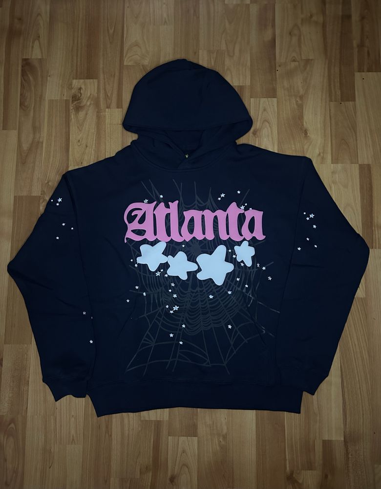 Hanorac Spider / Sp5der Atlanta Roz / Bleumarin
