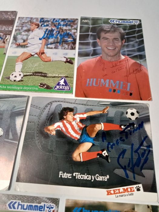 Lot,Autograf semnatura jucatori Real Madrid,vechi ,de colectie Fotbal
