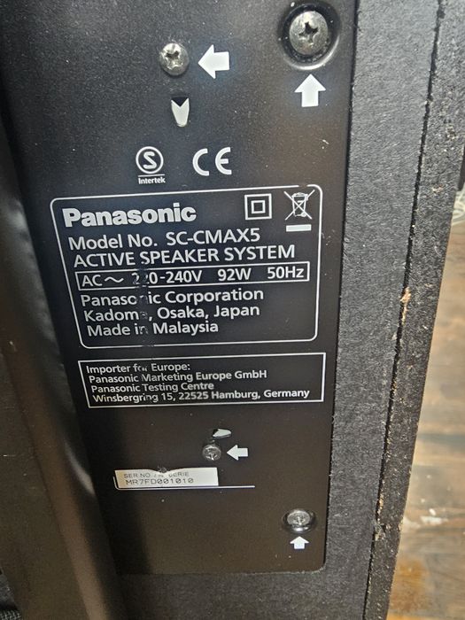Boxa activa panasonic sc-cmax5