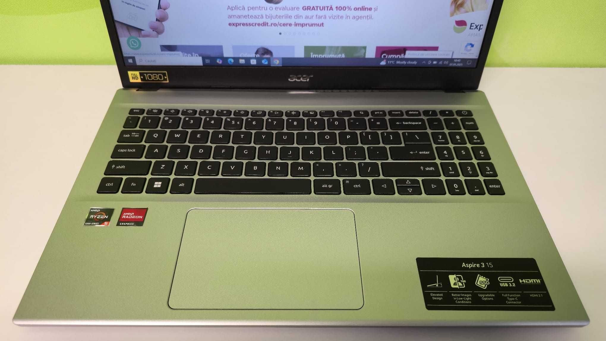 Laptop Acer aspire 3 ag.7 Podu Ros 50017 - Garantie 2 Ani!