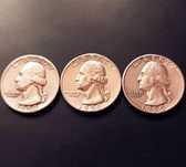 Quarter Dollar-USA-1958-59-60г.Сребро!